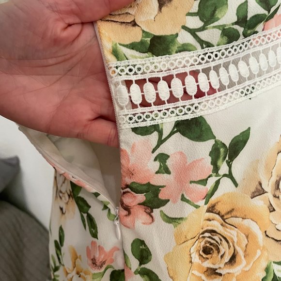 Floral and Crochet Lace Disney Princess Mini Dress - Picture 5 of 6